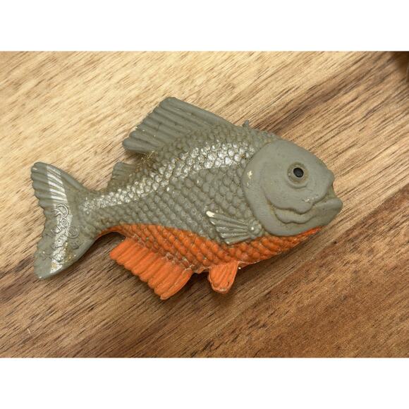 K&M International River Wildlife Animal Figures Lot Heron Bear Otter Turtle Fish - Picture 11 of 16